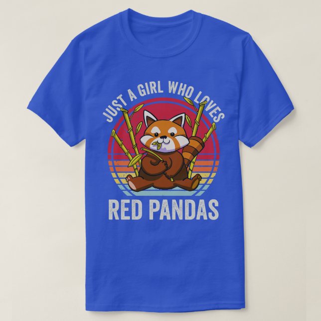 Nur ein Mädchen, das Red Pandas Lieben 1 T-Shirt (Design vorne)