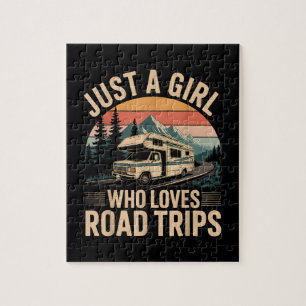 Nur ein Mädchen, das Roadtrips liebt Puzzle