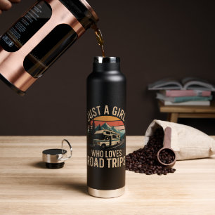 Nur ein Mädchen, das Roadtrips liebt Trinkflasche