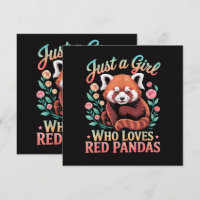 Nur ein Mädchen das Rote Pandas liebt