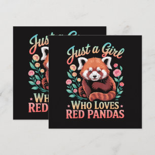 Nur ein Mädchen das Rote Pandas liebt