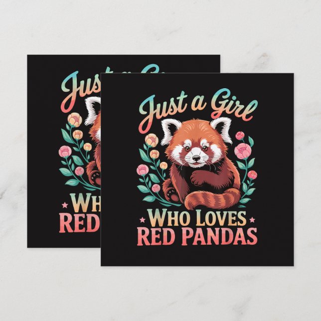 Nur ein Mädchen das Rote Pandas liebt (Vorne/Hinten)