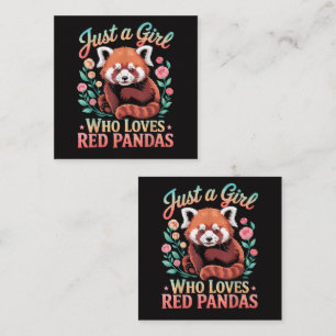 Nur ein Mädchen das Rote Pandas liebt Begleitkarte