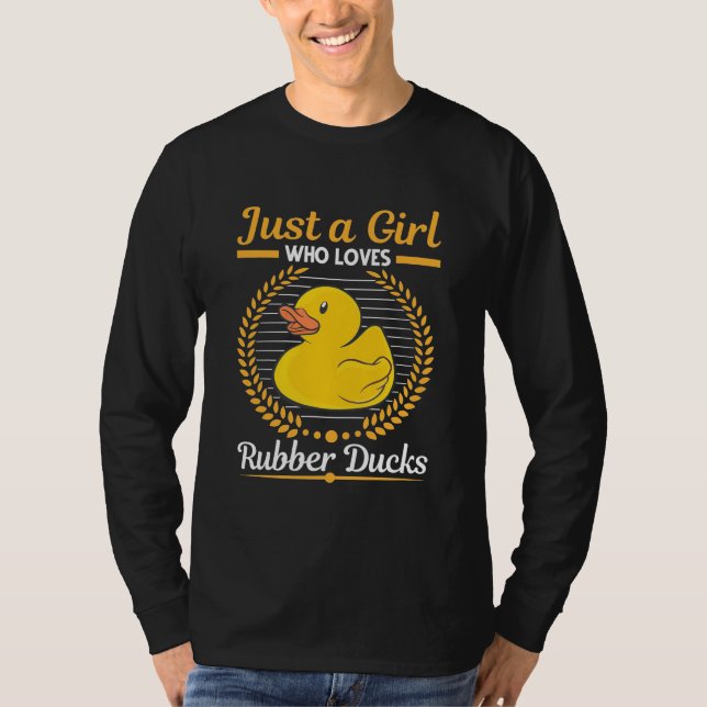 Nur ein Mädchen, das Rubberente Liebe T-Shirt (Vorderseite)