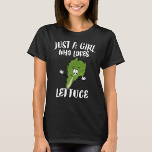 Nur ein Mädchen, das Salate Liebe Gemüse T-Shirt