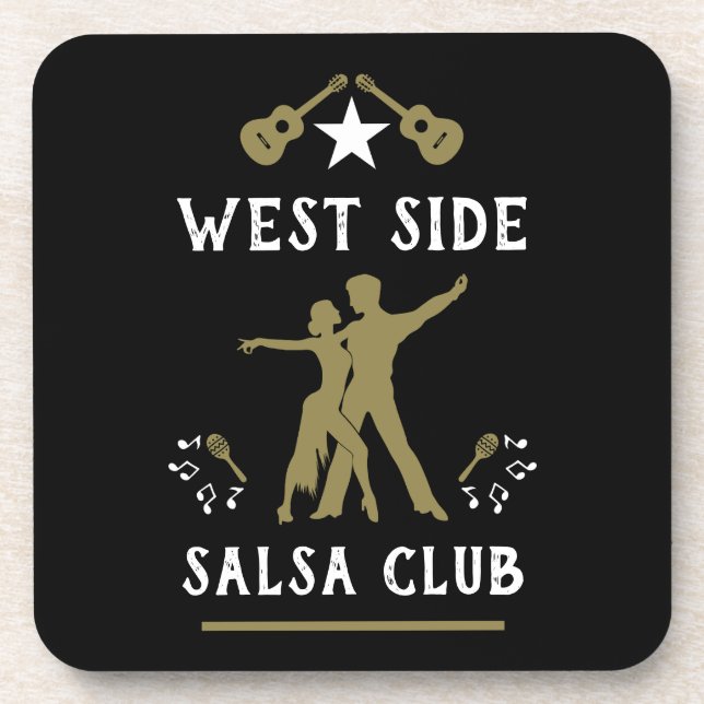 Nur ein Mädchen, das Salsa Tanz Lieben Getränkeuntersetzer (Vorderseite)