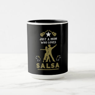 Nur ein Mädchen, das Salsa Tanz Lieben Tasse