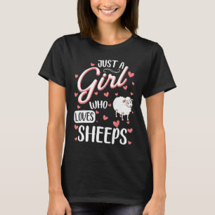 Nur ein Mädchen, das Schafe flinke Schafe Lieben ü T-Shirt