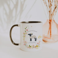 Nur ein Mädchen, das Schafe Liebe | Monogramm
