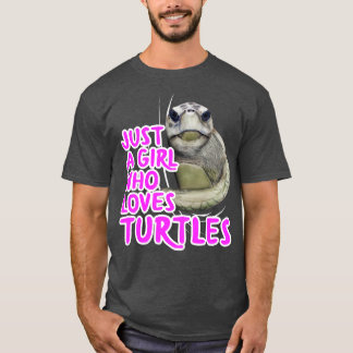 Nur Ein Mädchen Das Schildkröten Liebt T-Shirt