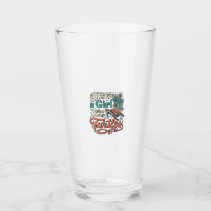 Nur ein Mädchen, das Schildkröten liebt, Vintage-S Glas