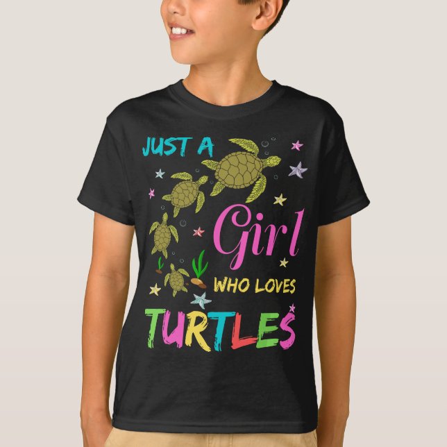 Nur ein Mädchen, das SchildkrötenseekKostüme Liebe T-Shirt (Vorderseite)
