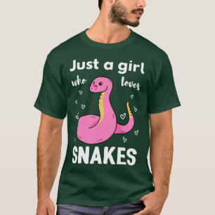 Nur ein Mädchen, das Schlangen Lieben I T-Shirt