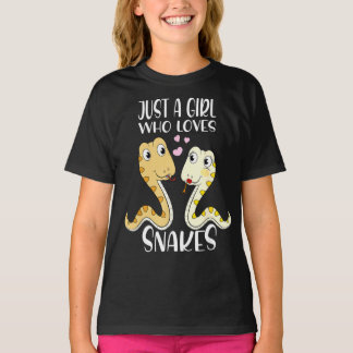 Nur ein Mädchen, das Schlangen Lieben ich Niedlich T-Shirt