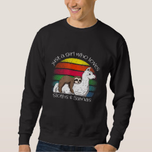 Nur ein Mädchen, das Schluchten und Llamas Liebe - Sweatshirt