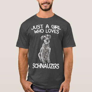 Nur ein Mädchen, das Schnauzers Liebe T-Shirt