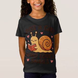 nur ein Mädchen, das Schnecken liebt h Jersey-Shir T-Shirt