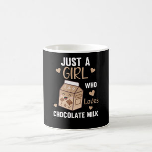 Nur ein Mädchen, das Schokoladenmilch Kawaii liebt Kaffeetasse