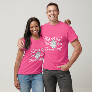Nur ein Mädchen, das Schokoladenmilch Liebe T-Shirt