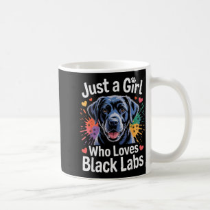 Nur ein Mädchen, das schwarze Labradors liebt - La Kaffeetasse