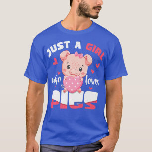 Nur ein Mädchen, das Schweine Liebe Hog Lover Nied T-Shirt