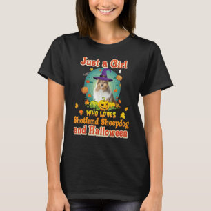 Nur ein Mädchen, das Shetland Sheepdog und Ha Lieb T-Shirt