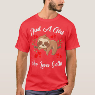 Nur ein Mädchen, das sich für Kinder lustig Liebe T-Shirt