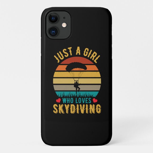 Nur ein Mädchen, das Skydiving Lieben Case-Mate iPhone Hülle (Rückseite)