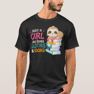 Nur ein Mädchen, das Slots Liebe und Bücher spielt T-Shirt
