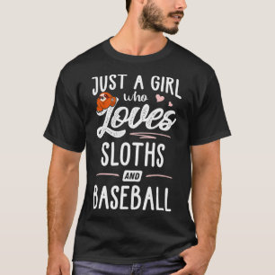 Nur ein Mädchen, das Slots und Baseball Geschenke T-Shirt