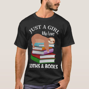 Nur ein Mädchen, das Slots und Bücher Lieben Buchl T-Shirt