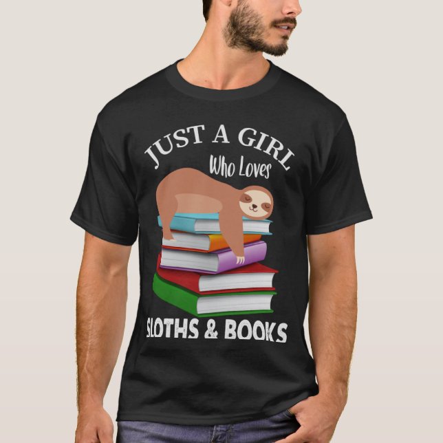 Nur ein Mädchen, das Slots und Bücher Lieben Buchl T-Shirt (Vorderseite)