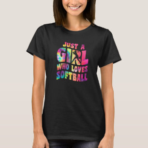 Nur ein Mädchen, das Softball Girl Apparel Softba  T-Shirt