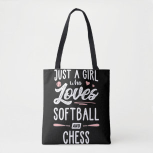 Nur ein Mädchen, das Softball und Schach liebt Ges