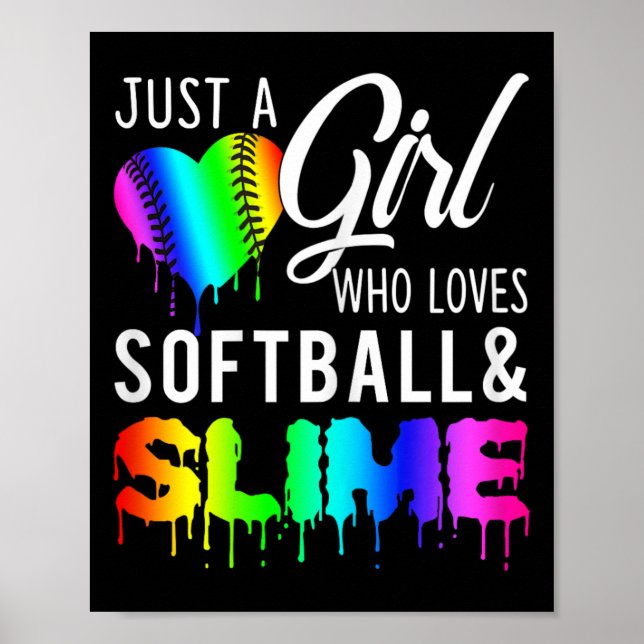 Nur ein Mädchen, das Softll- und Slime-Tee-Geschen Poster (Vorne)