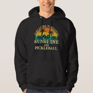 Nur ein Mädchen, das Sonnenschein und Pickleball L Hoodie
