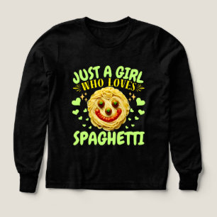 nur ein Mädchen, das Spaghetti-Design liebt