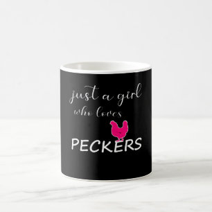 Nur ein Mädchen, das Spechte Liebe Kaffeetasse