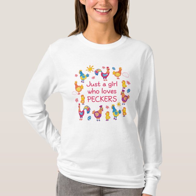  Nur ein Mädchen, das Speck  T-Shirt (Vorderseite)