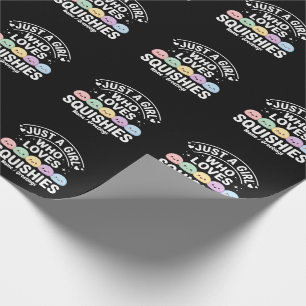 Nur ein Mädchen, das Squishies liebt - Kawaii Past Geschenkpapier