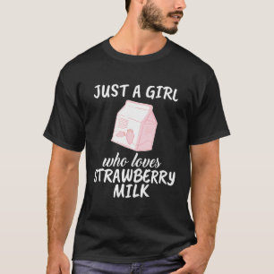 Nur ein Mädchen, das Strawberry Milk Liebe Gift St T-Shirt