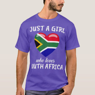Nur ein Mädchen, das Südafrika Liebe T-Shirt