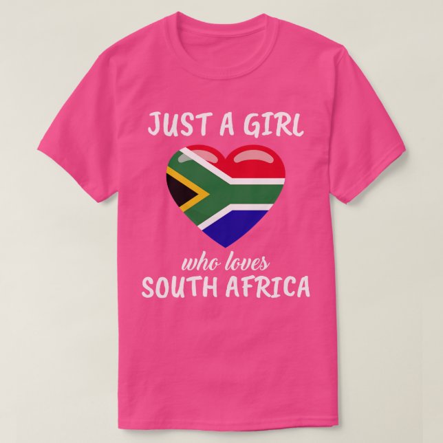 Nur ein Mädchen, das Südafrika Liebe T-Shirt (Design vorne)