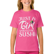 Nur ein Mädchen, das Sushi Lieben