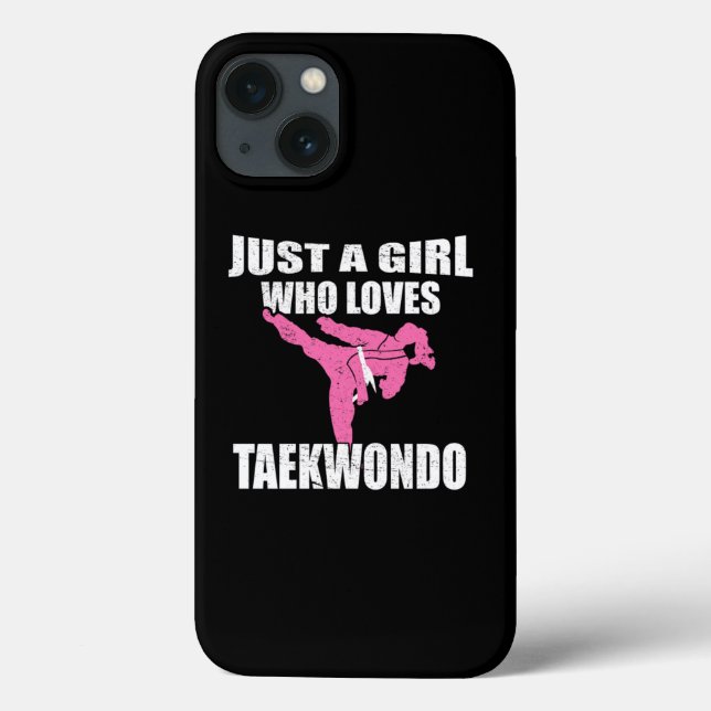 Nur ein Mädchen, das Taekwondo-Geschenke für Kampf Case-Mate iPhone Hülle (Rückseite)