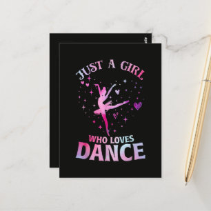 Nur ein Mädchen, das Tanzen liebt Balletttänzer He Postkarte