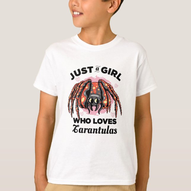 Nur ein Mädchen, das Tarantulas  T-Shirt (Vorderseite)