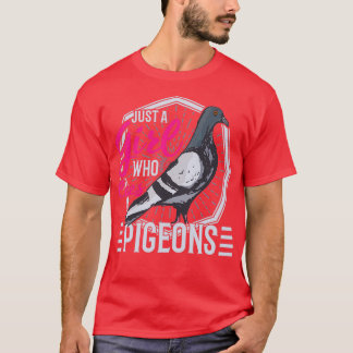 Nur ein Mädchen, das Tauben Lieben Fantasy macht T-Shirt