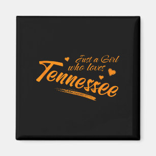 Nur ein Mädchen, das Tennessee liebt, Frauen Cute Magnet