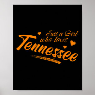 Nur ein Mädchen, das Tennessee liebt, Frauen Cute Poster